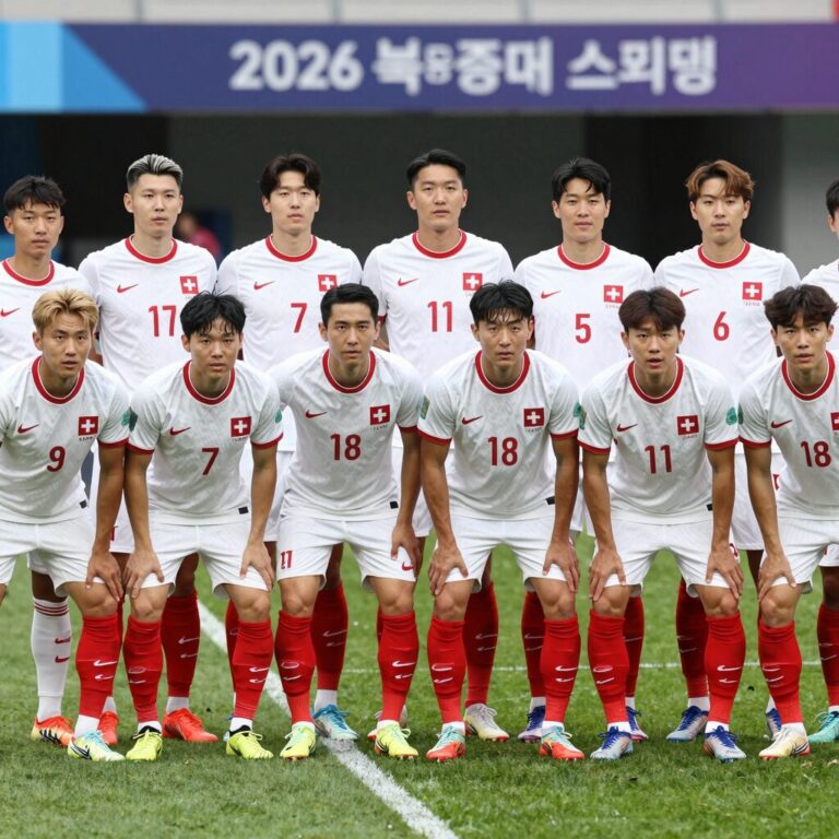 2026 북중미 월드컵 스위스 축구 대표팀 선수들 단체 사진