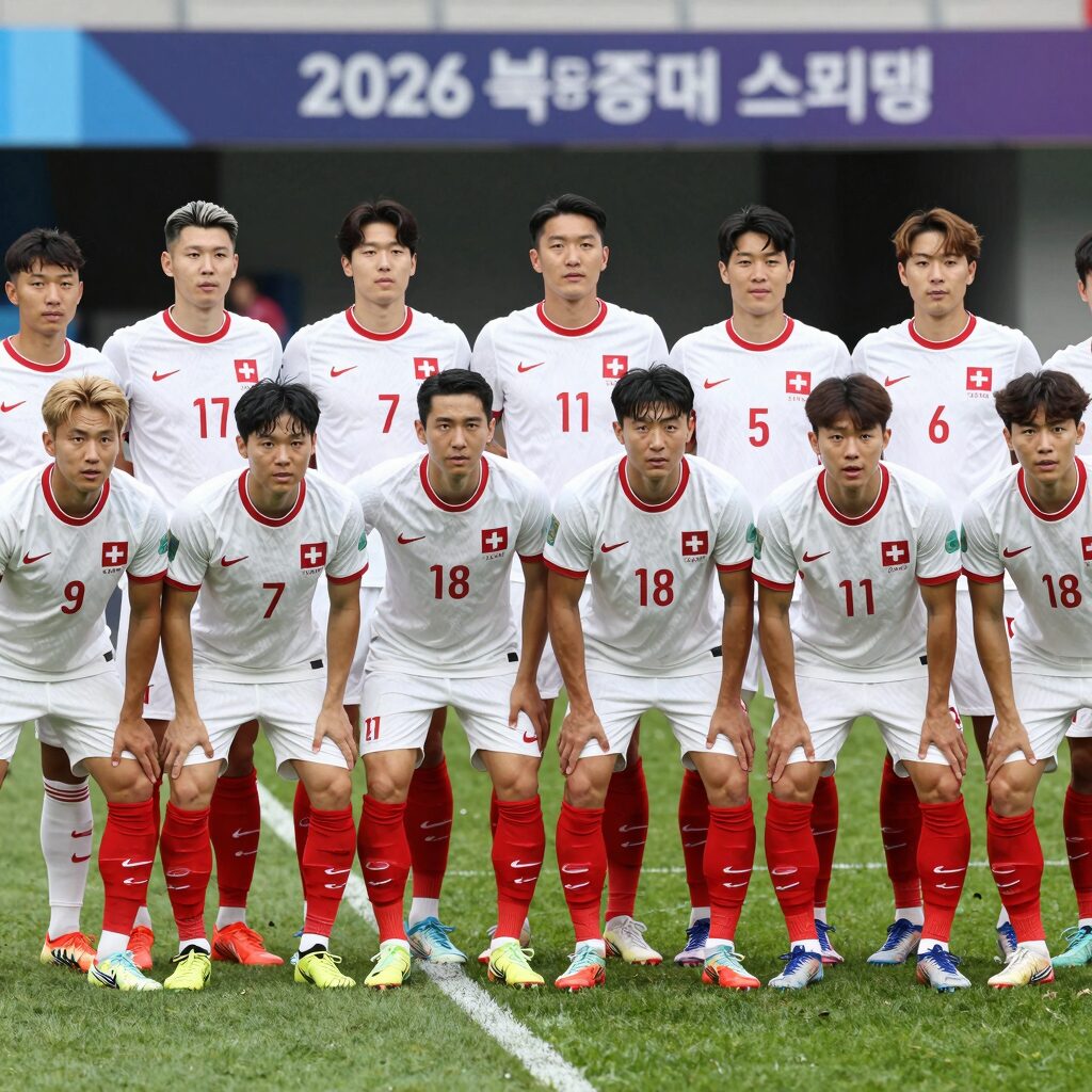 2026 북중미 월드컵 스위스 축구 대표팀 선수들 단체 사진