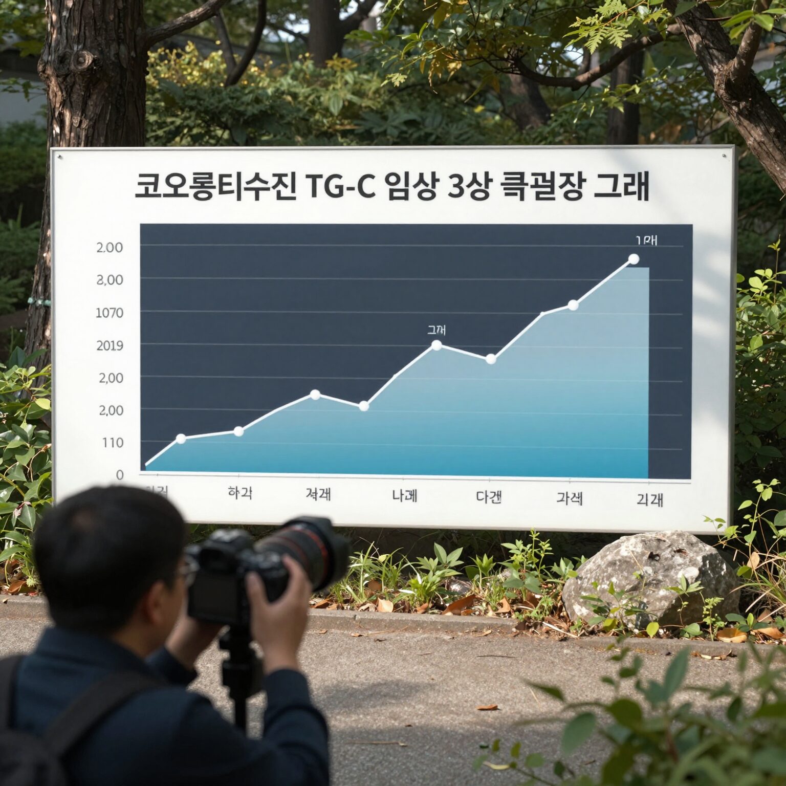 코오롱티슈진 TG-C 임상 3상 결과 분석 그래프