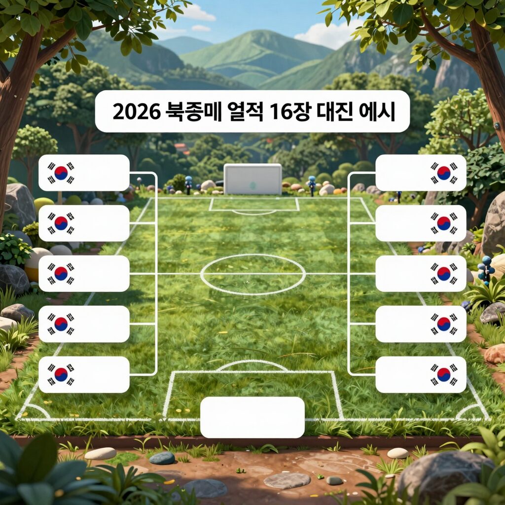 2026 북중미 월드컵 16강 대진표 예시