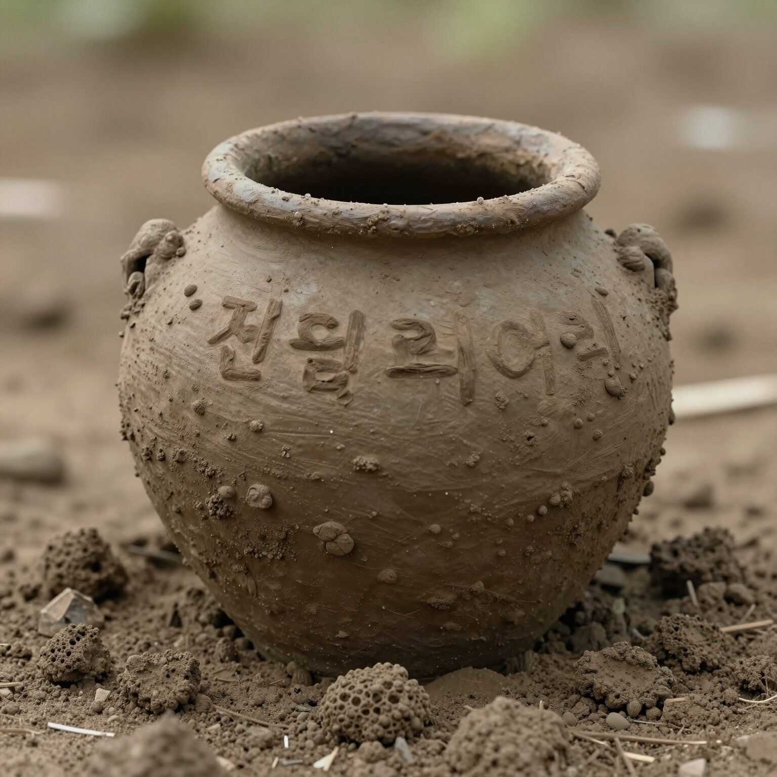 진흙으로 빚은 호리병 벌집의 모습
