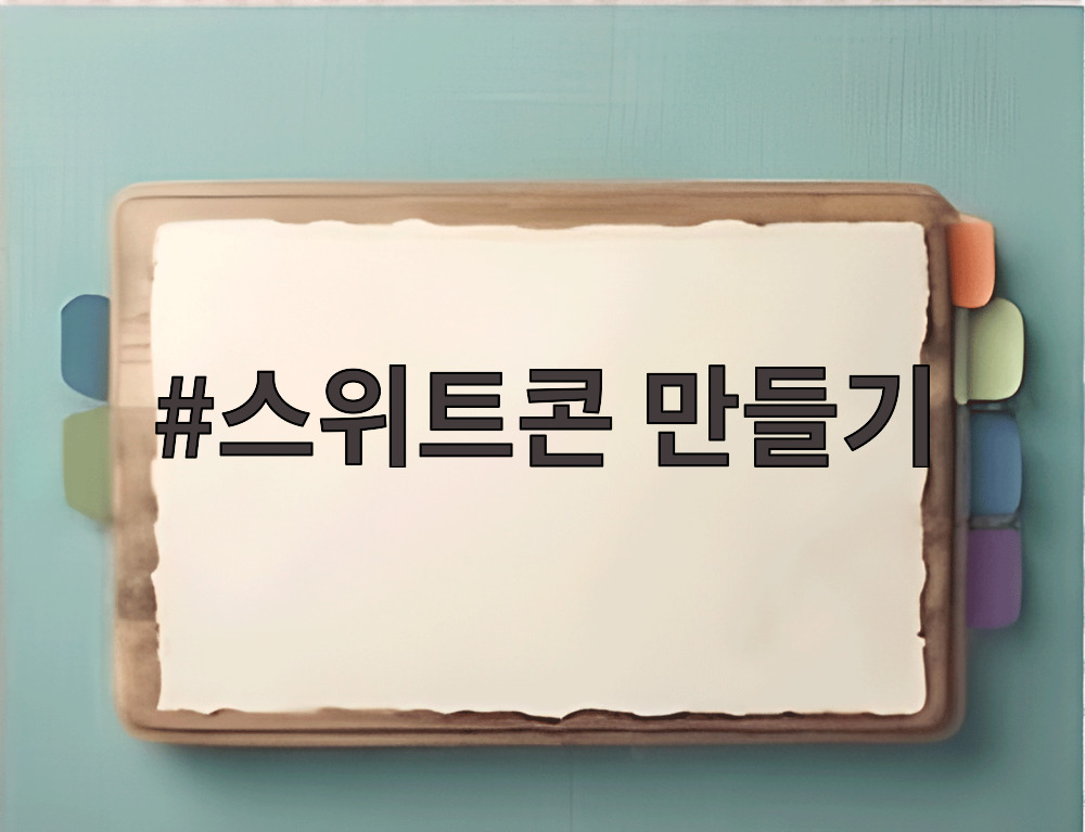 스위트콘 만들기
