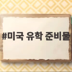 미국 유학 준비물
