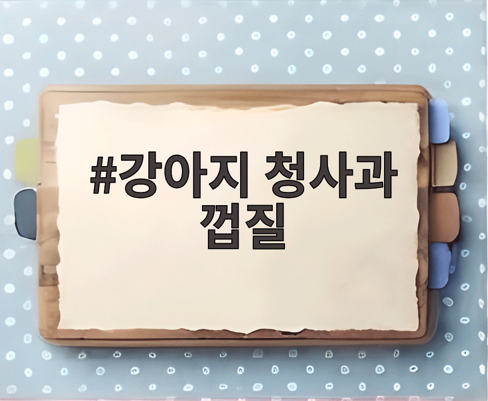 강아지 청사과 껍질
