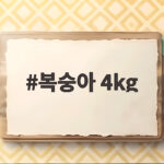 복숭아 4kg