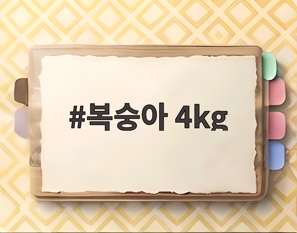 복숭아 4kg