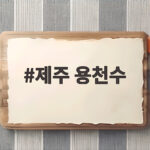 제주 용천수 여행 명소와 물놀이 포인트 제주 용천수