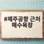 제주공항 근처 해수욕장