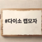 다이소 캡모자