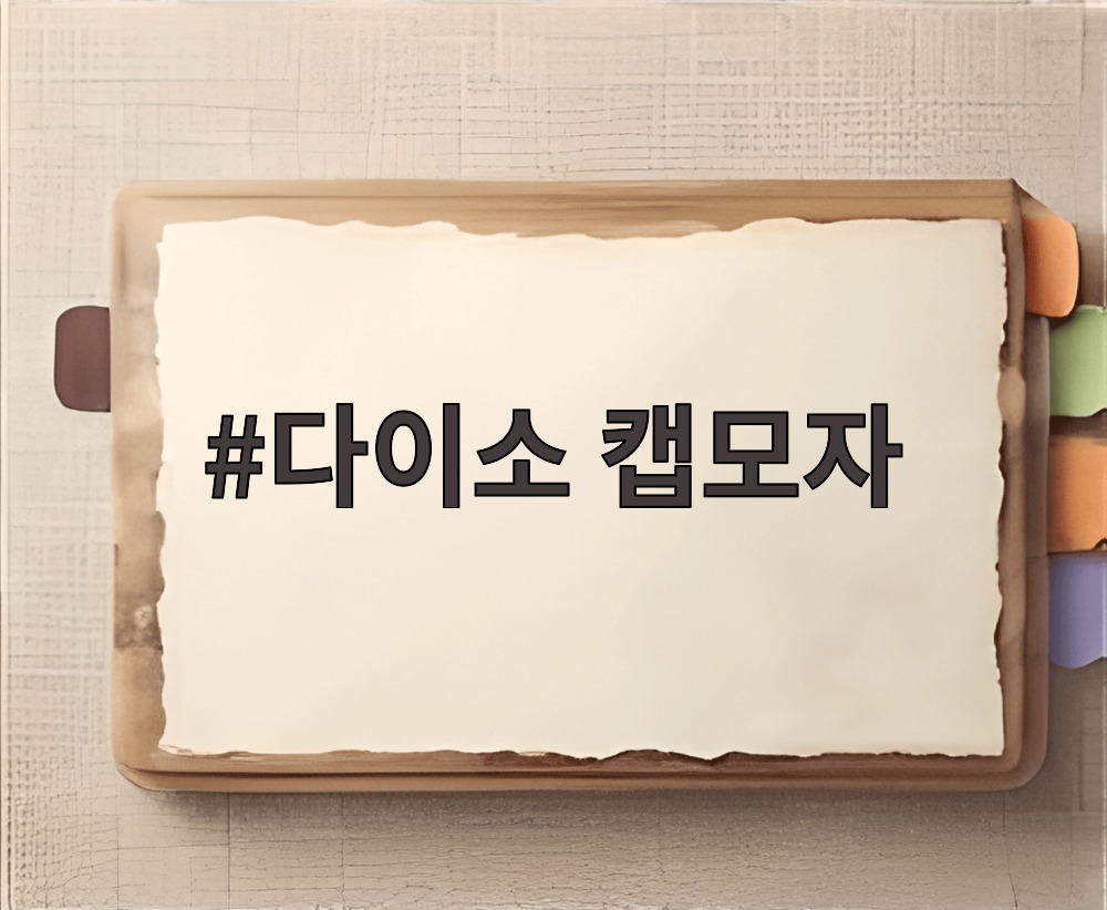 다이소 캡모자