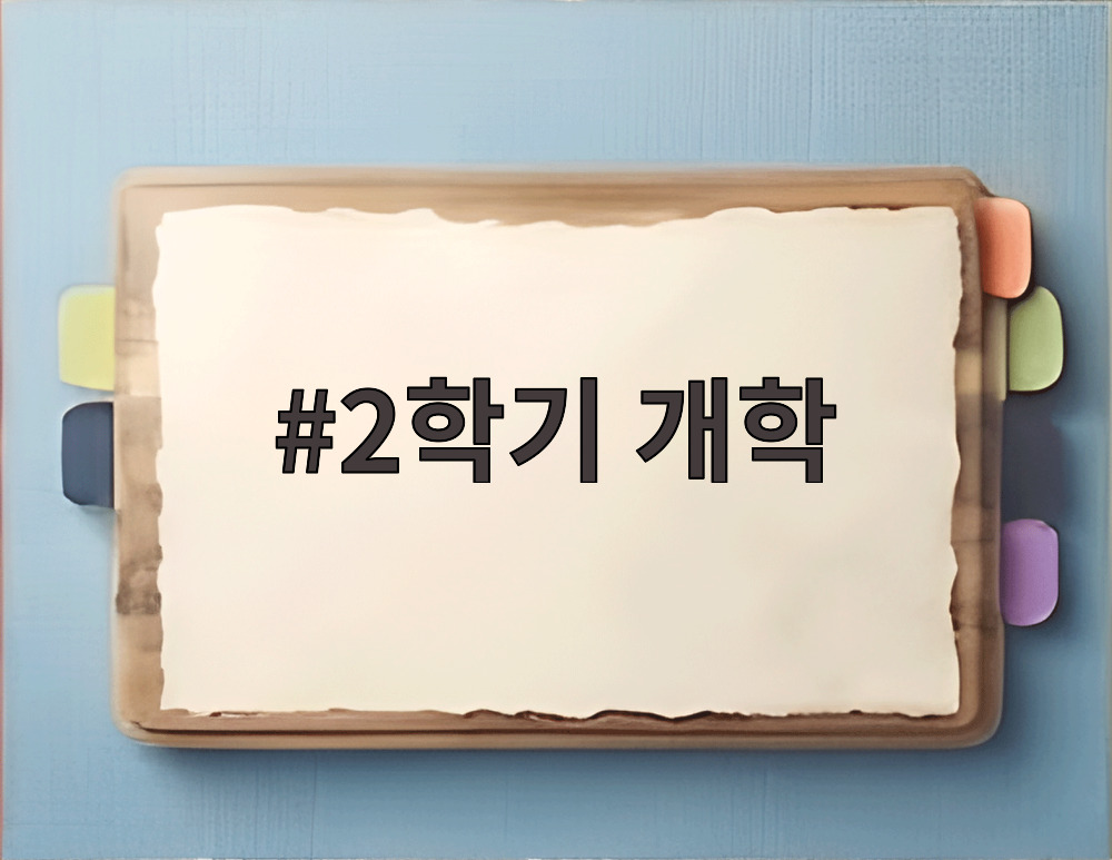 2학기 개학