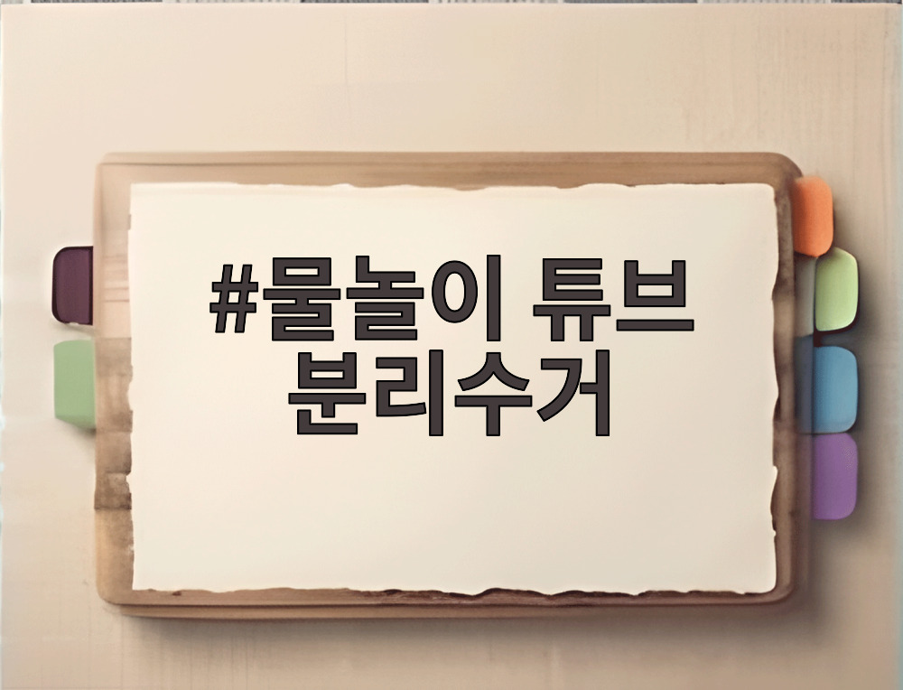물놀이 튜브 분리수거