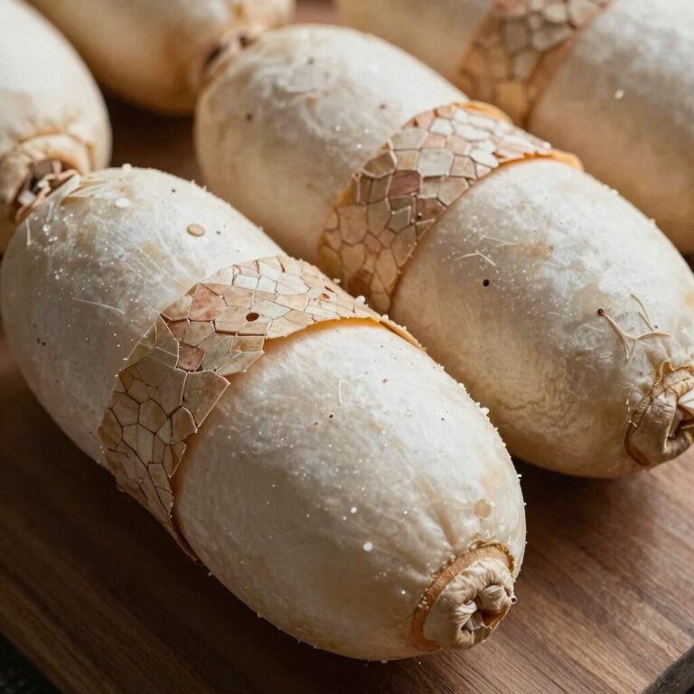 박 손질법 씨 제거 후 껍질을 벗긴 박 모습