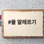 물 알레르기