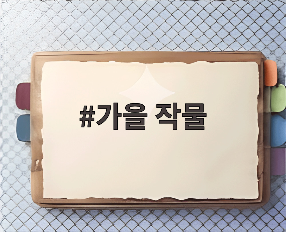 가을 작물 텃밭 모습