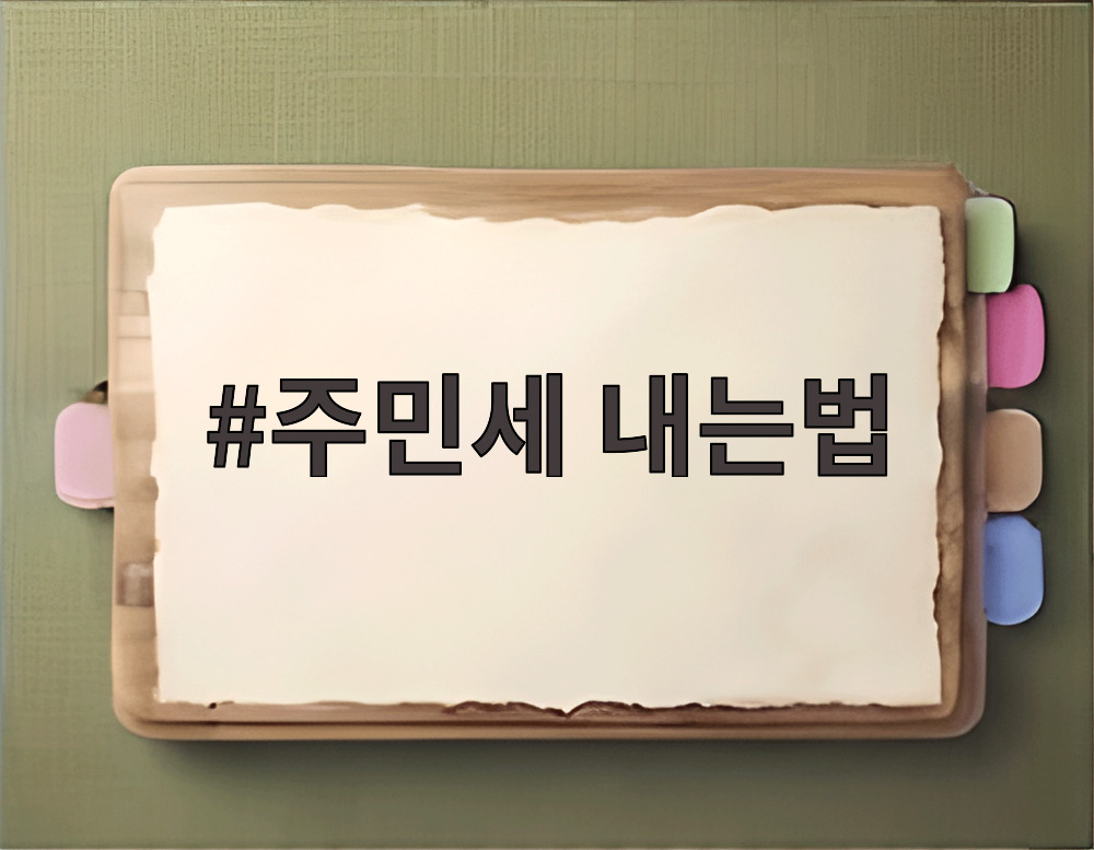 주민세 내는법