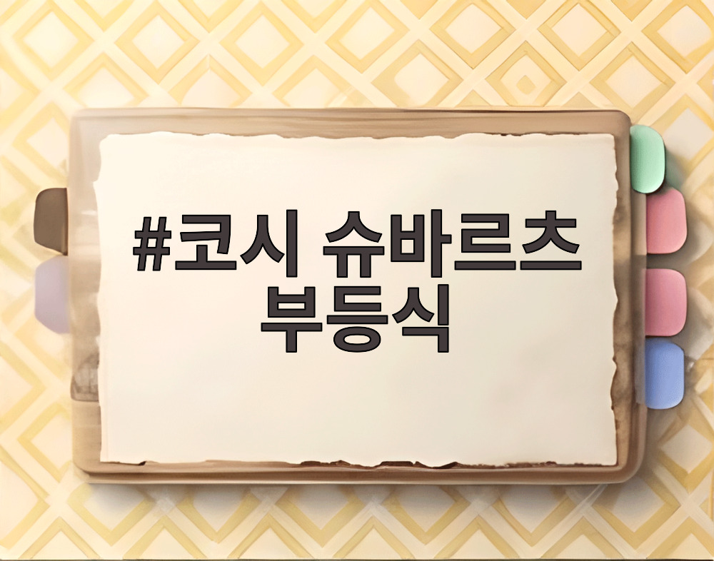 코시 슈바르츠 부등식