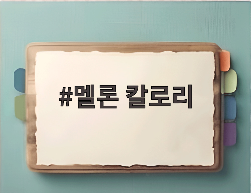 멜론 칼로리