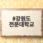 강원도 전문대학교