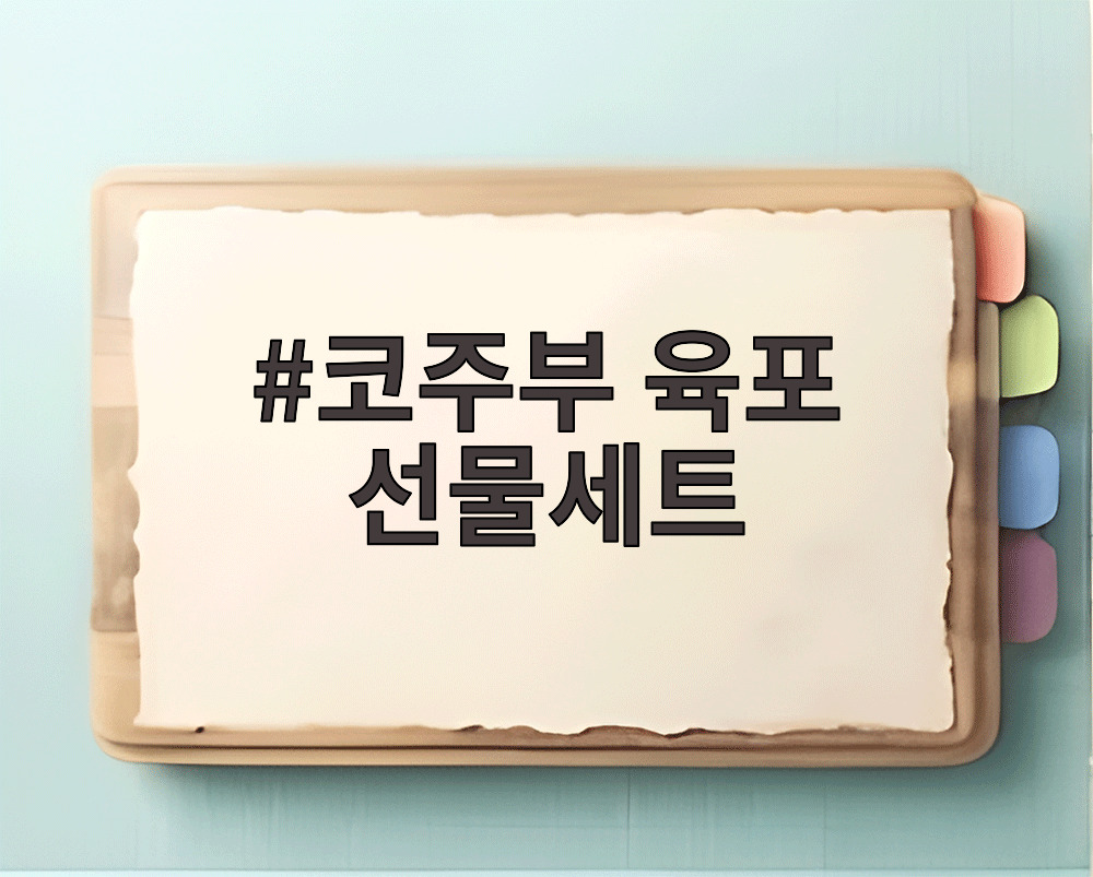코주부 육포 선물세트
