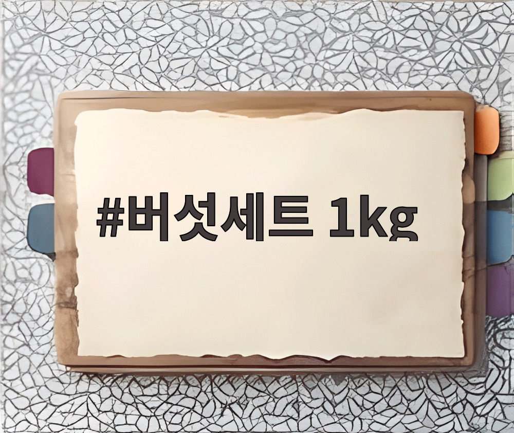 버섯세트 1kg