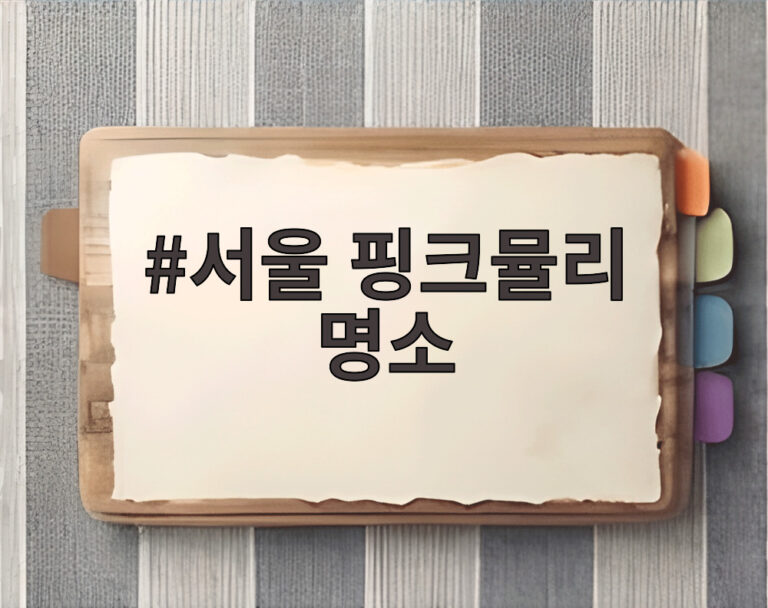 서울 핑크뮬리 명소