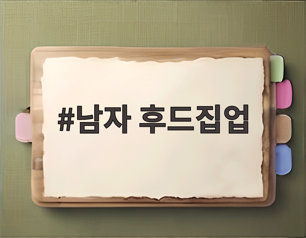 남자 후드집업