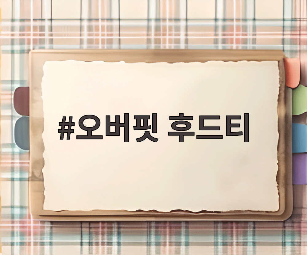 오버핏 후드티