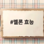 멜론 효능