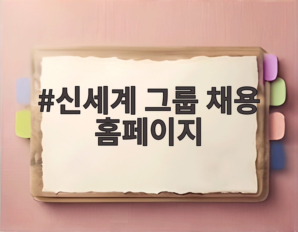신세계 그룹 채용 홈페이지