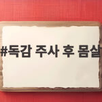 독감 주사 후 몸살