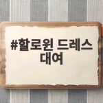 할로윈 드레스 대여