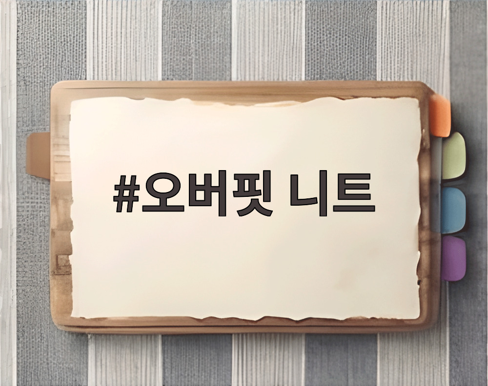 오버핏 니트