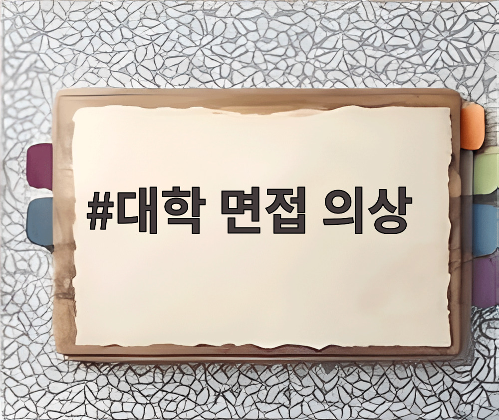 대학 면접 의상