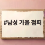 남성 가을 점퍼