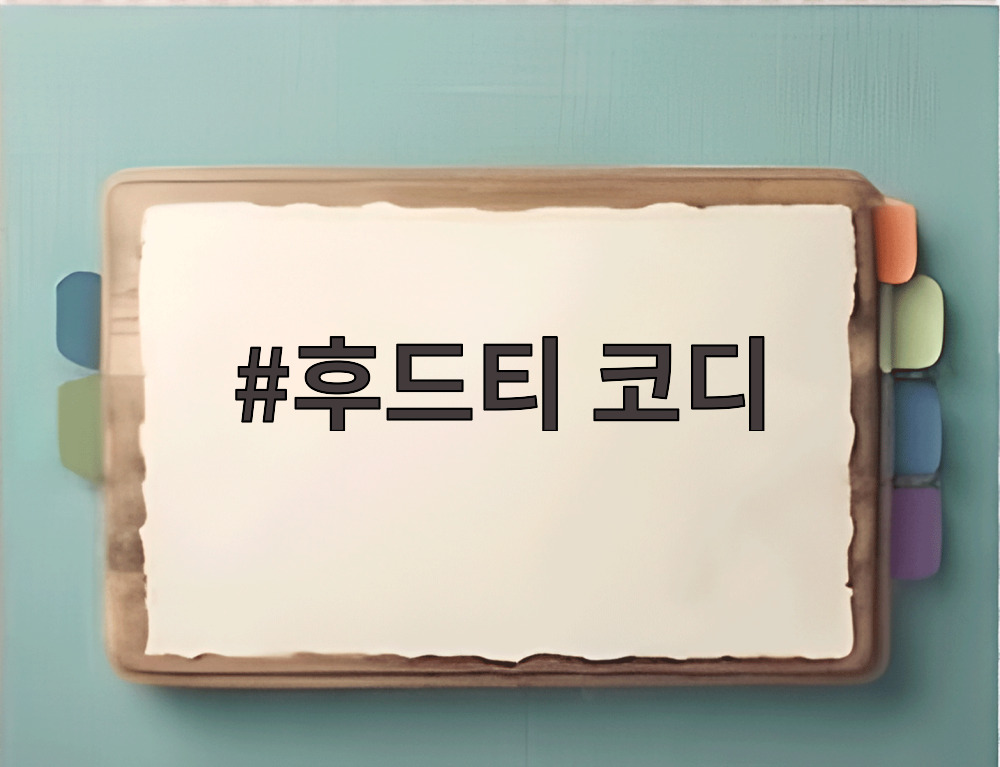 후드티 코디