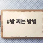 밤 찌는 방법