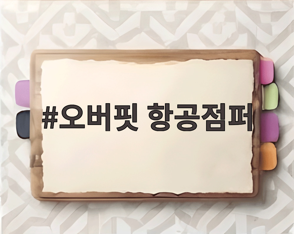 오버핏 항공점퍼