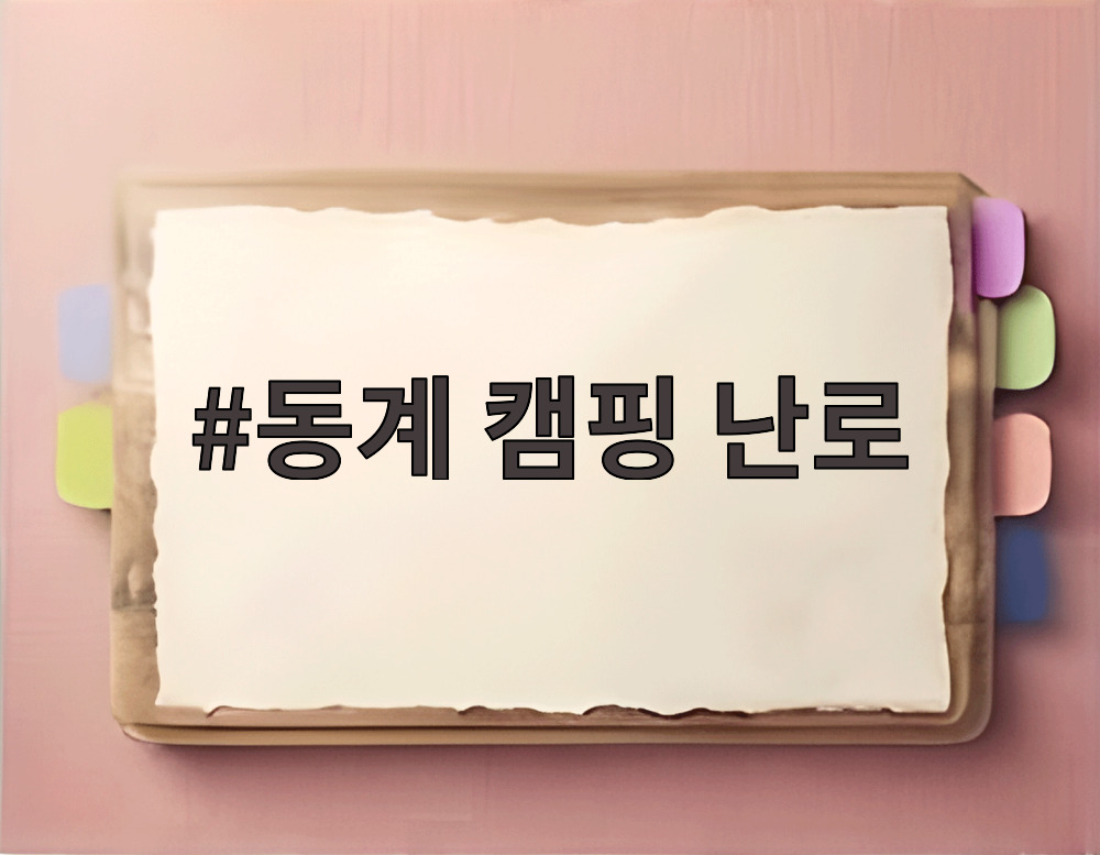 동계 캠핑 난로