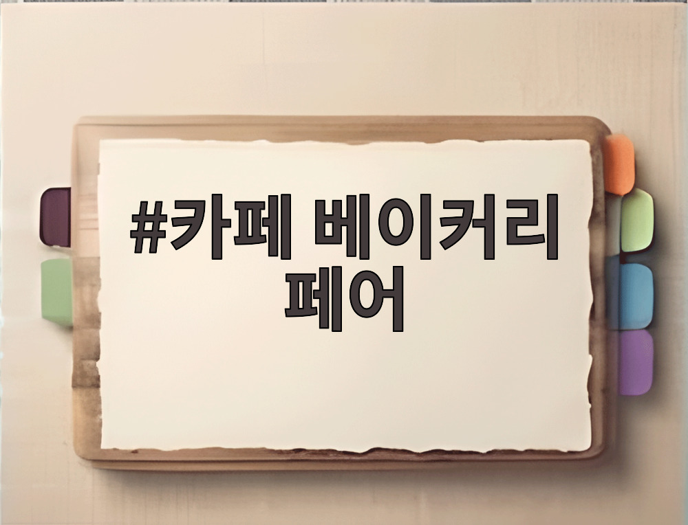카페 베이커리 페어
