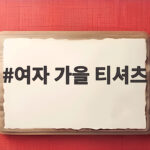 여자 가을 티셔츠 어디까지 예뻐졌을까 실제 착용해보니 여자 가을 티셔츠