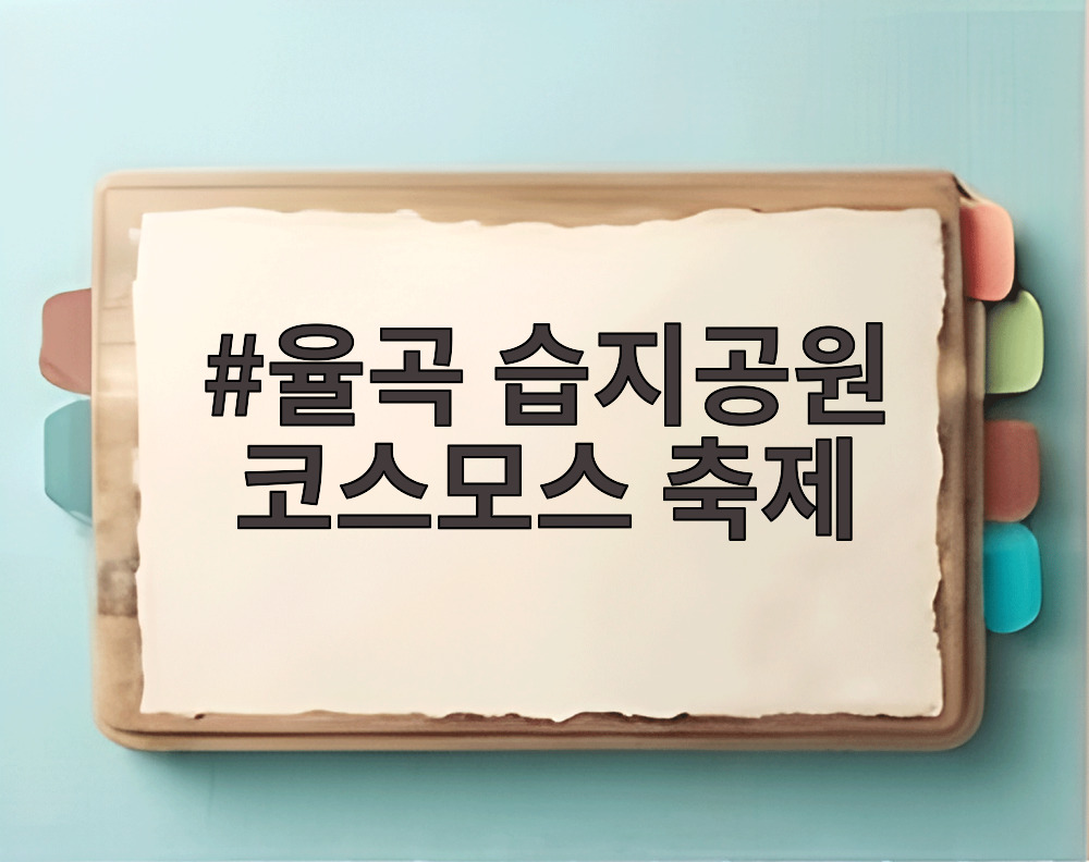 율곡 습지공원 코스모스 축제