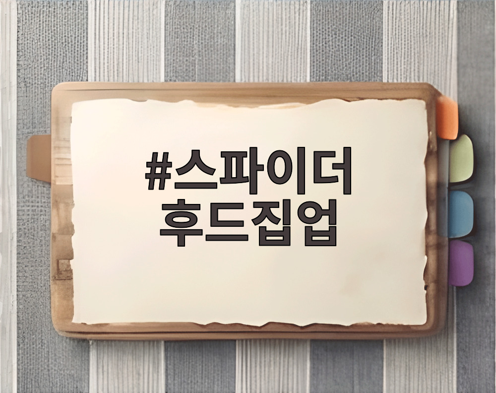 스파이더 후드집업
