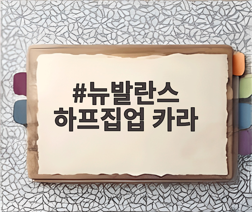 뉴발란스 하프집업 카라