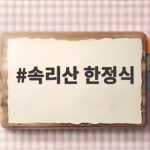 속리산 한정식