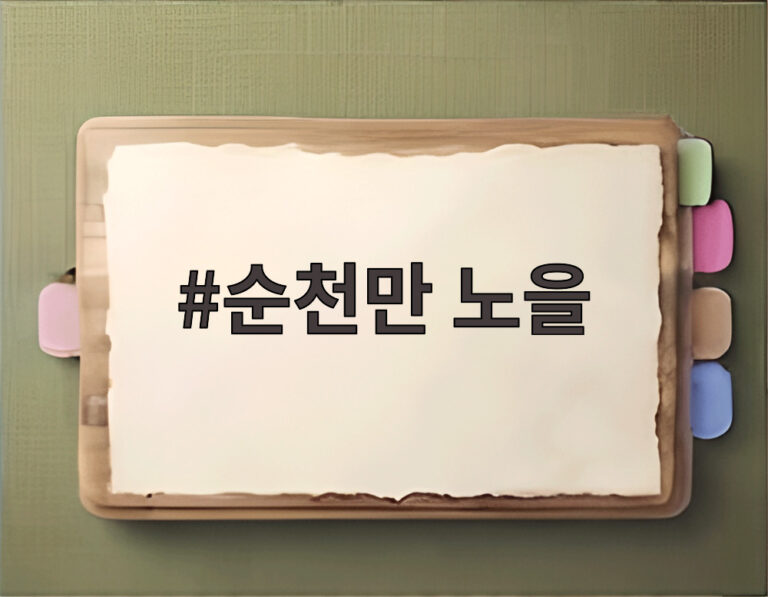 순천만 노을