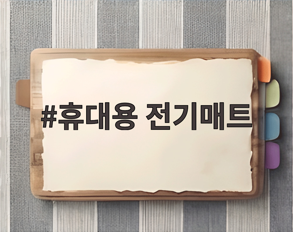 휴대용 전기매트