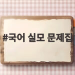 국어 실모 문제집 이렇게 고르면 시간 낭비 줄어듭니다 국어 실모 문제집