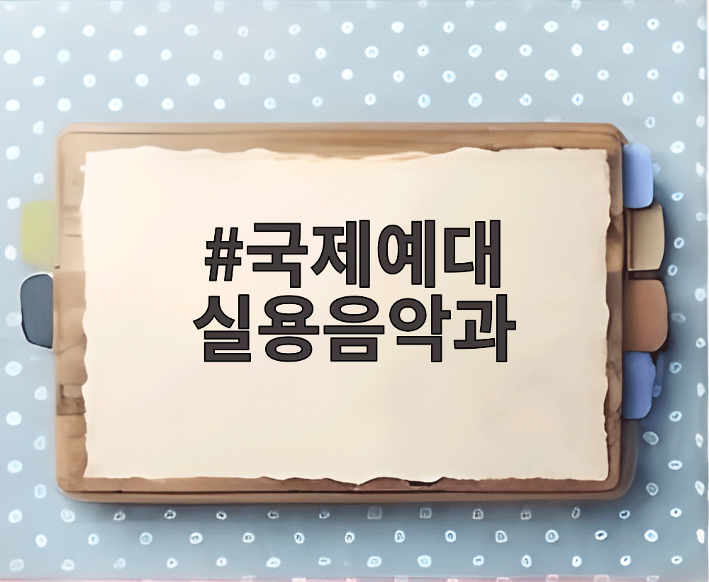국제예대 실용음악과