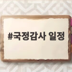 국정감사 일정